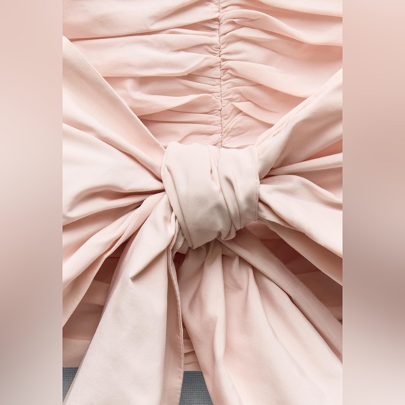 NWT ZARA STRAPLESS TAFFETA BOW TOP - Picture 6 of 6